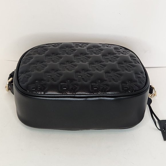 DKNY Sharon Camera Crossbody Embossed - Black - NWT - Picture 5 of 9